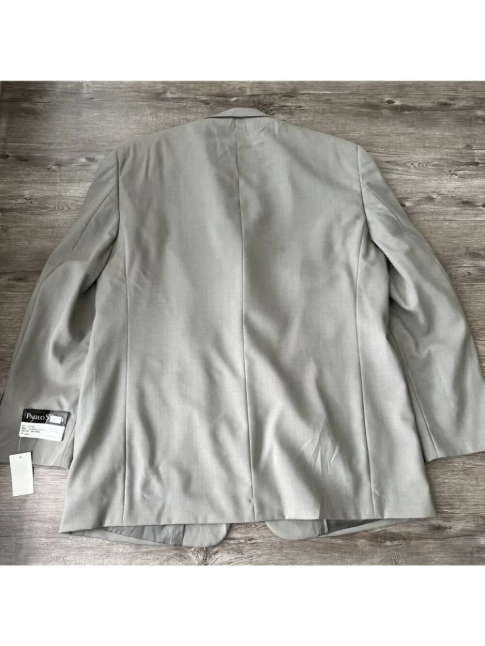 Paulo Solari Wool Blazer Sport Coat Mens 44R Gray Athletic Fit Lined New